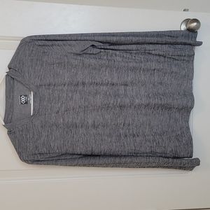 Grey long sleeve base layer shirt